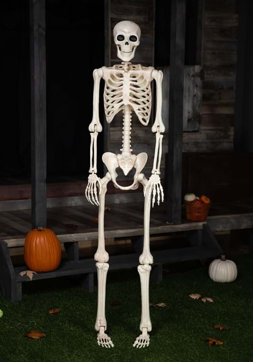 6.1FT White Life-Size Skeleton Decoration - US 0477