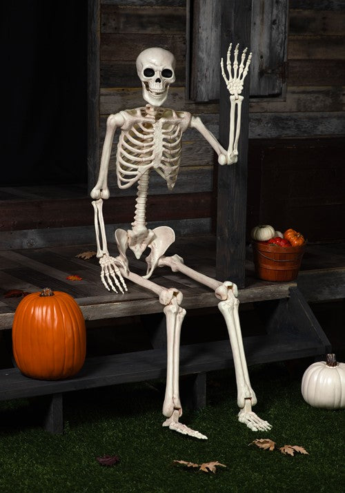 6.1FT White Life-Size Skeleton Decoration - US 0477