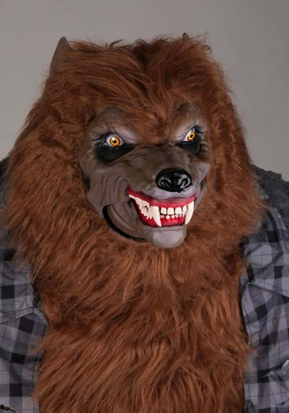 7FT Howling Werewolf Animatronic Halloween Decoration - US 4219