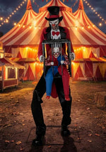 7FT Rotten Ringmaster with Clown Cage Animatronic Decoration - US 8308