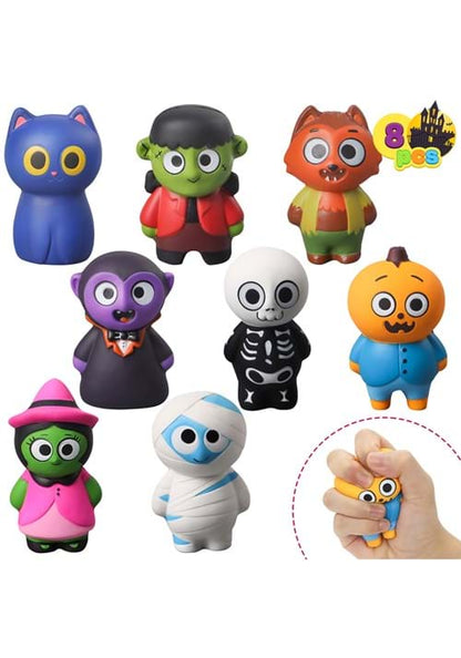 Halloween Slow Rising Squishy 8 Piece Figures - US 2712