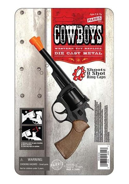 8 Shot Die Cast Pistol Toy Accessory - US 2293