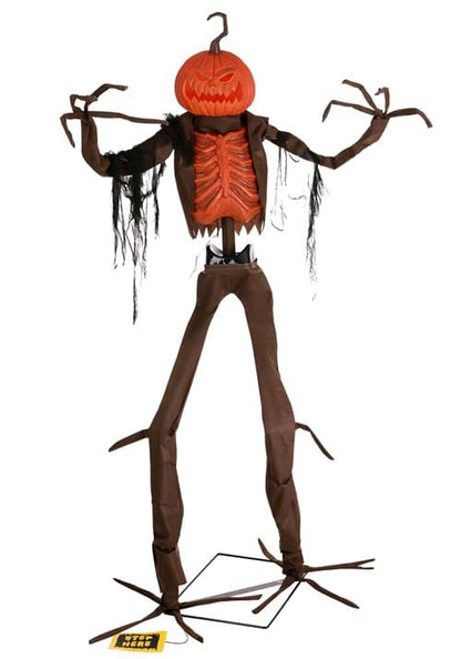 8FT Giant Animated Scarecrow Pumpkin Decoration - US 4138