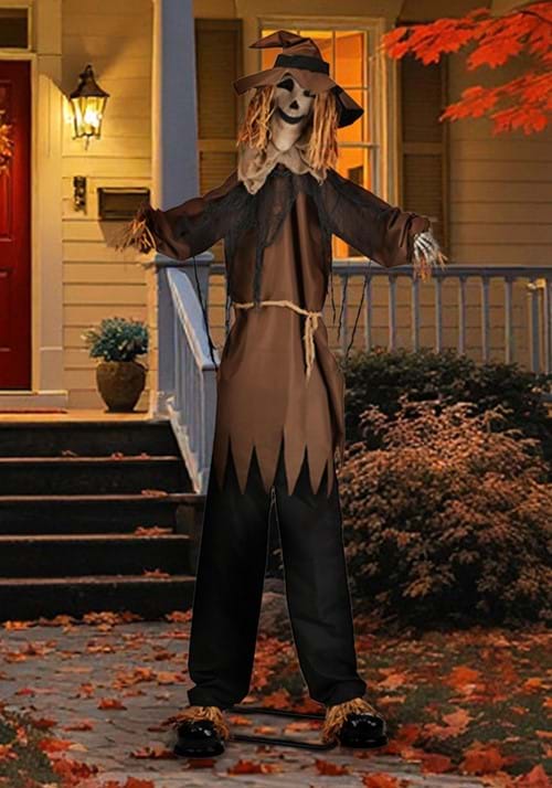 8FT Hellgore the Haunted Scarecrow Animated Decoration - Scream Saver - US 0000