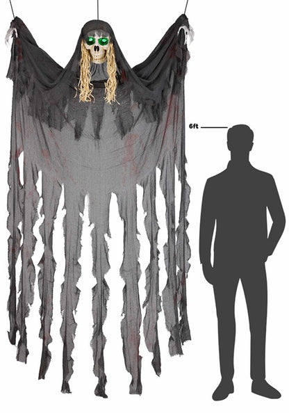 9.3FT Havok the Huge Hanging Ghost Decoration - US 2360