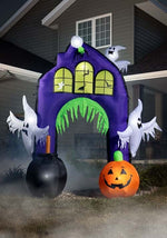 9FT Ghostly Castle Arch Inflatable Decoration - US 3913
