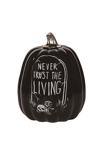 9-Inch Ceramic Tombstone Pumpkin Prop Decoration - US 4079