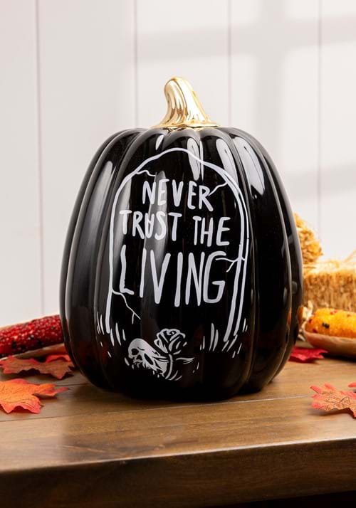 9-Inch Ceramic Tombstone Pumpkin Prop Decoration - US 4079