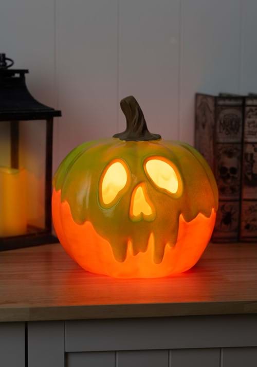 9-Inch Poison Apple Light Up Pumpkin Decoration - US 9134