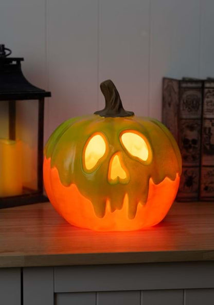 9-Inch Poison Apple Light Up Pumpkin Decoration - US 9134