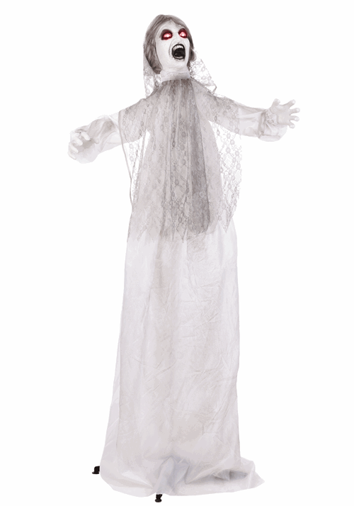 5.6FT Adelaine the Banshee Bride Animatronic Decoration - Scream Saver - US 1891