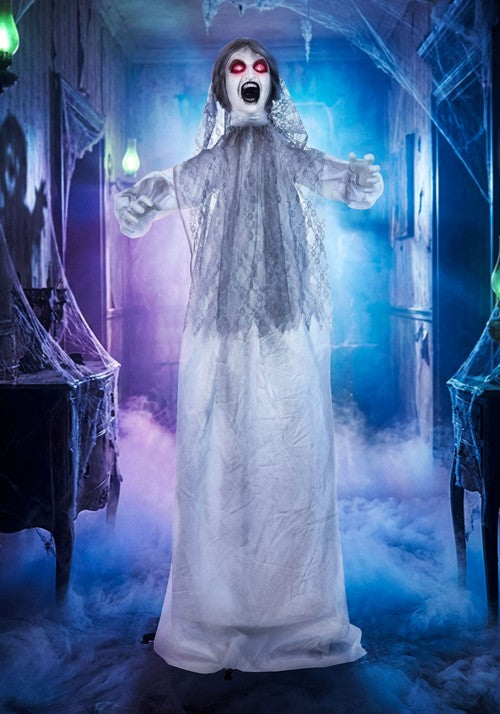 5.6FT Adelaine the Banshee Bride Animatronic Decoration - Scream Saver - US 1891