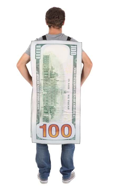 100 Dollar Bill Costume for Adults - US 5614