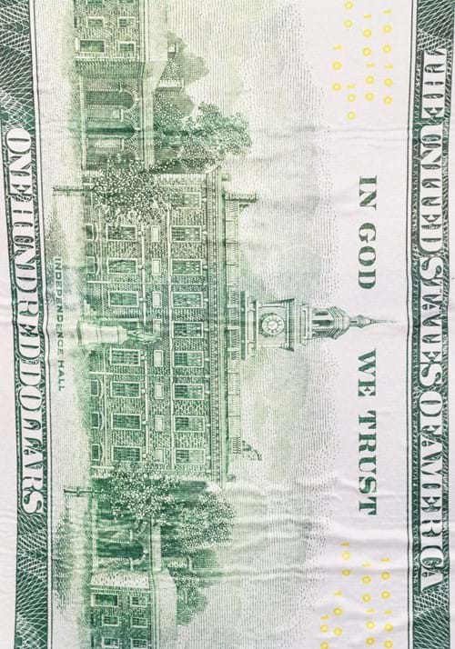 100 Dollar Bill Costume for Adults - US 5614