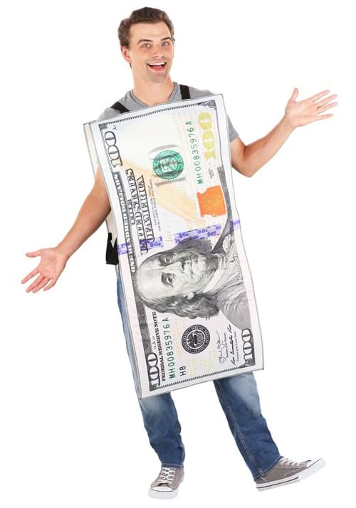 100 Dollar Bill Costume for Adults - US 5614