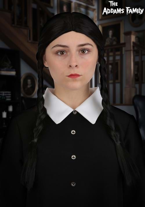 Women's 1960s Wednesday Addams Costume Wig - US 7712