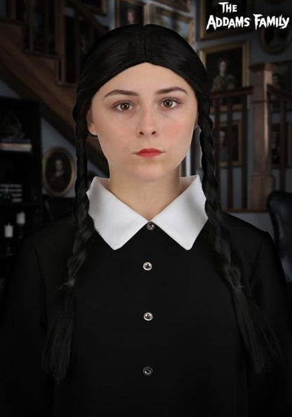 Women's 1960s Wednesday Addams Costume Wig - US 7712