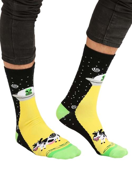 Alien Abduction Socks for Adults - US 2114