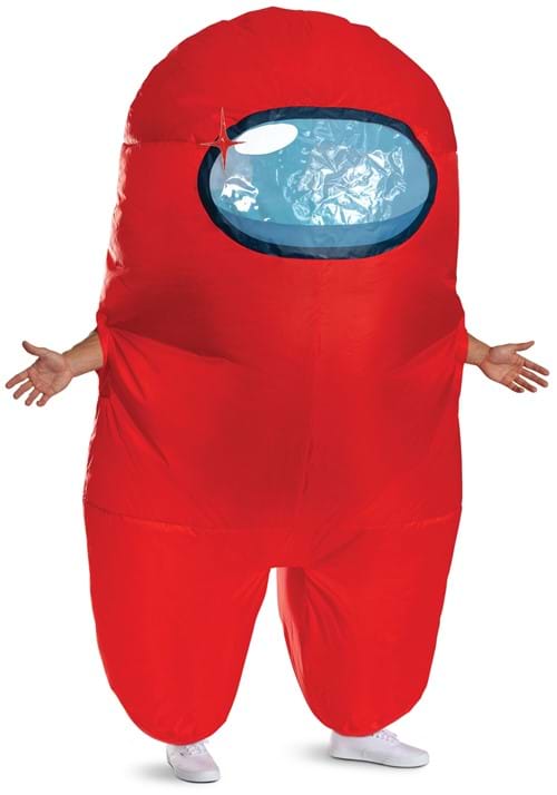 Adult Inflatable Among Us Red Impostor Costume - US 7037