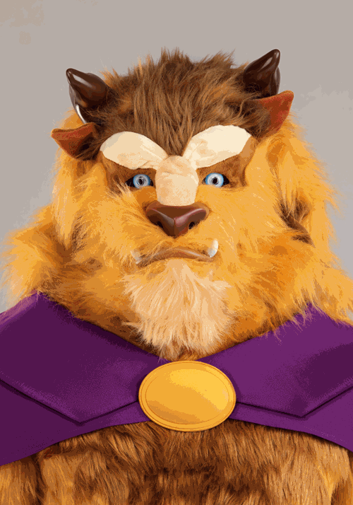 Men's Authentic Caped Disney Beast Costume - US 7357