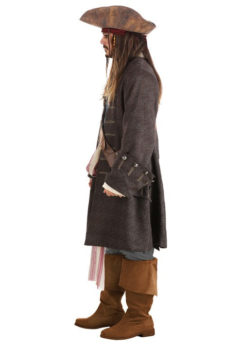 Captain Jack Sparrow Costume for Men from Disney's Pirates of the Caribbean - US 0922