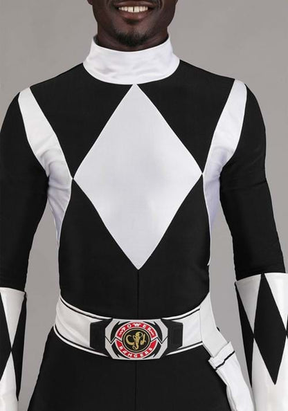 Men's Authentic Power Rangers Black Ranger Costume - US 6795
