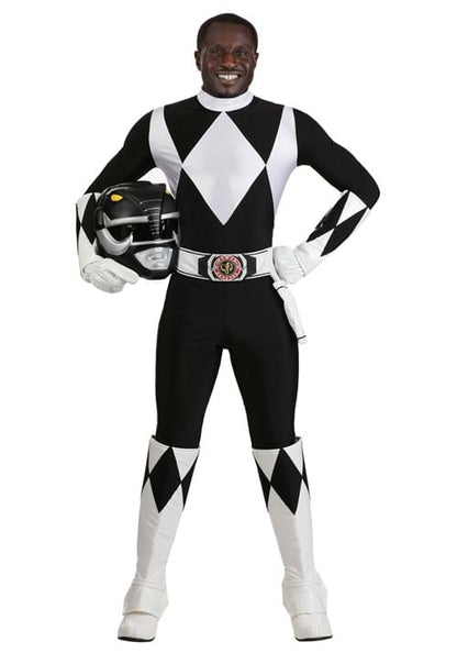 Men's Authentic Power Rangers Black Ranger Costume - US 6795