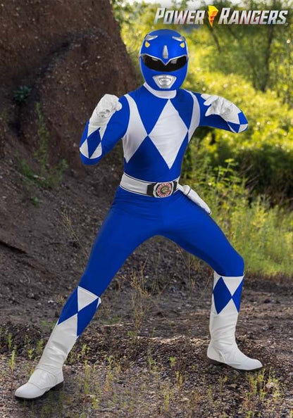 Authentic Power Rangers Blue Ranger Men's Costume - US 6482