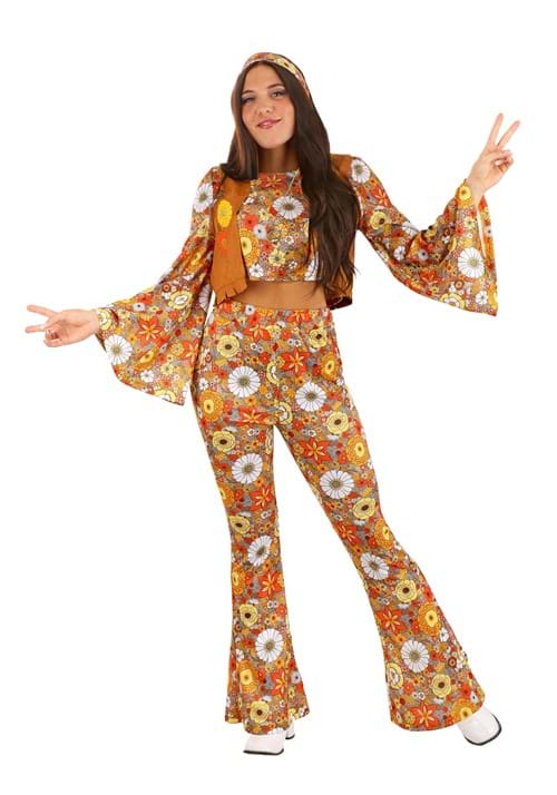 Autumn Flower Hippie Costume for Adults - US 2184