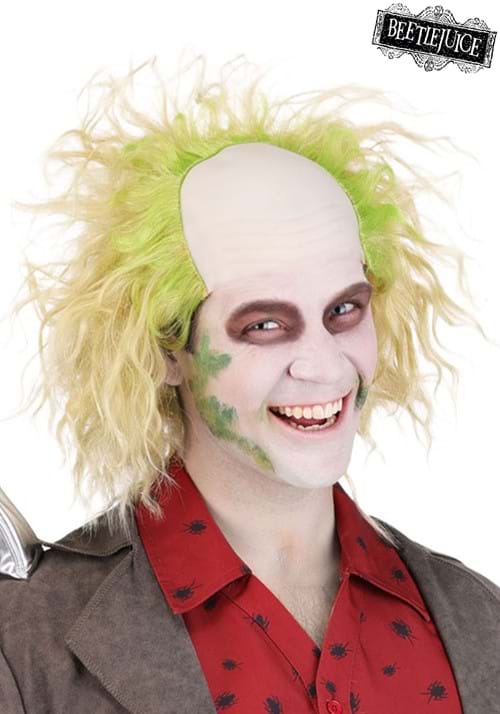 Men's Bald Front Beetlejuice Costume Wig - US 8508
