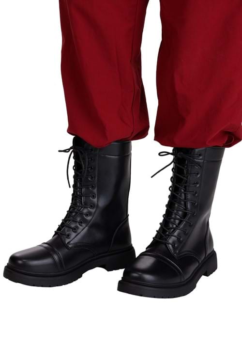 Adult Black Costume Combat Boots - US 3548