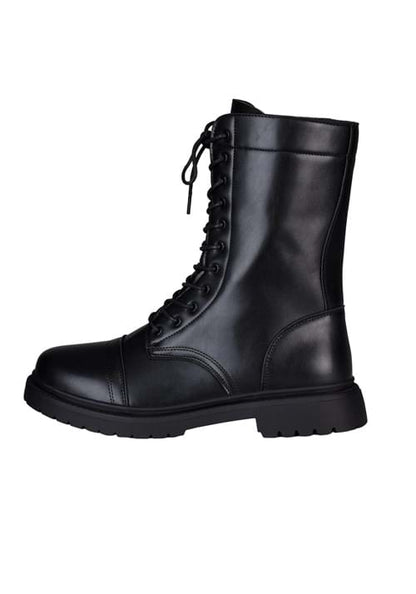 Adult Black Costume Combat Boots - US 3548