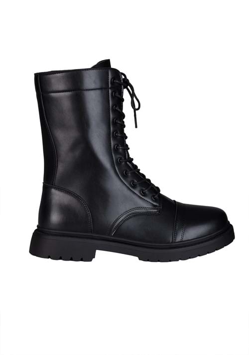 Adult Black Costume Combat Boots - US 3548