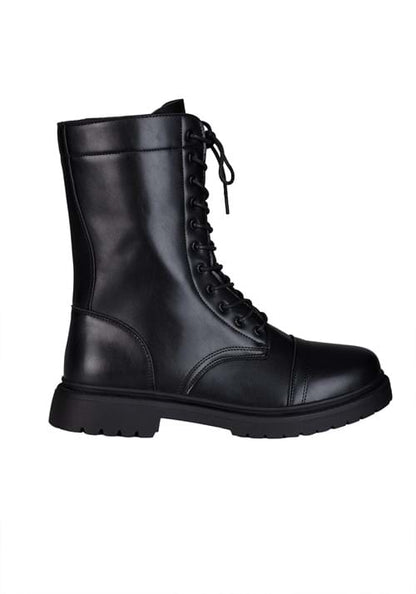 Adult Black Costume Combat Boots - US 3548