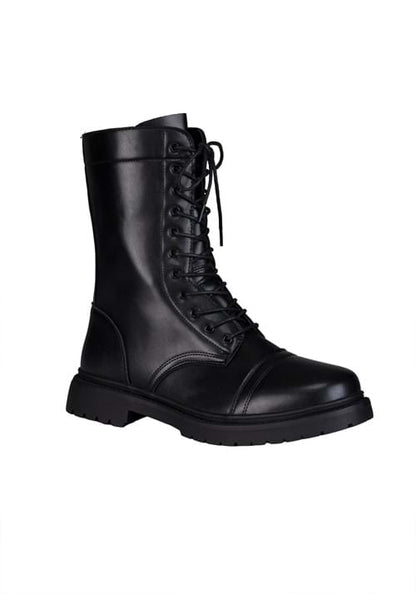 Adult Black Costume Combat Boots - US 3548