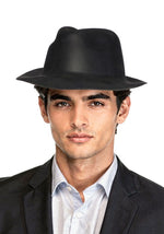 Adult Black Eva Gangster Costume Hat - US 8661