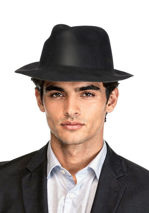 Adult Black Eva Gangster Costume Hat - US 8661