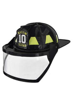Adult Black Firefighter Costume Helmet - US 3200