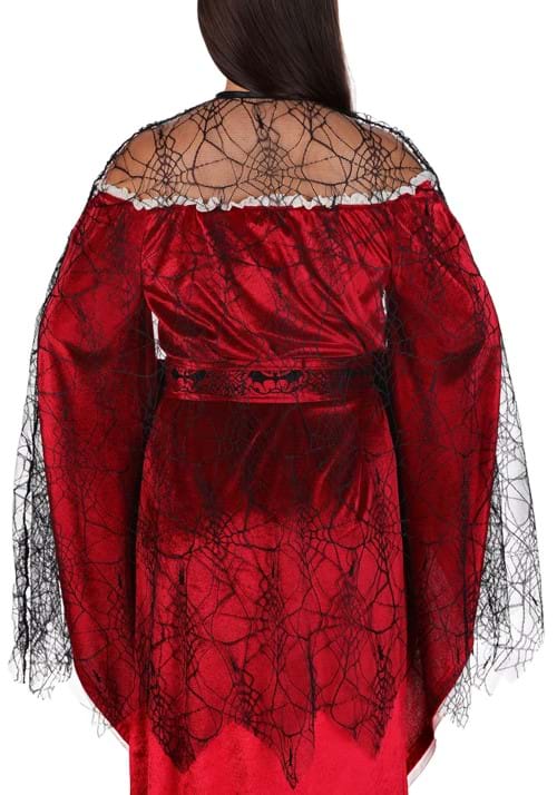 Adult Black Sheer Cobweb Costume Cape - US 9365