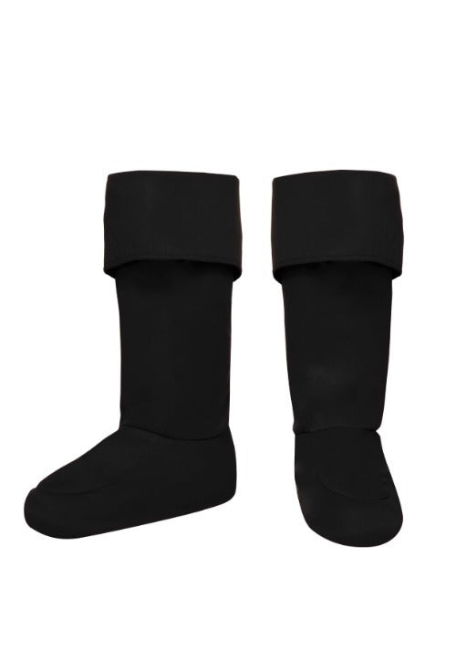 Adult Black Superhero Boot Costume Covers - US 3317