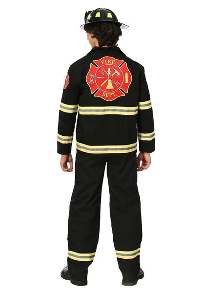 Men's Black Firefighter Uniform Costume - US 4703