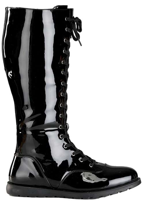 Black Wrestling Costume Adult Boots - US 0478