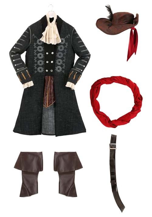 Adult Blackbeard Pirate Costume - US 9488