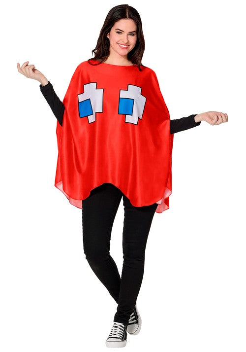 Adult Blinky PAC-MAN Poncho Costume - US 8699