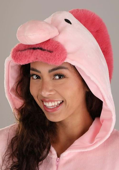 Adult Pink Blob Fish Onesie Costume - US 1077