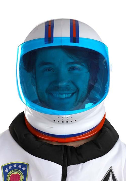 Blue Astronaut Costume Accessory Helmet for Adults - US 2941