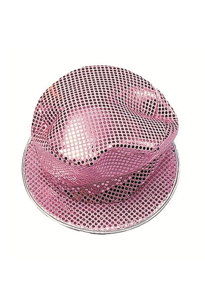 11-Inch Adult Blue Sequin Top Hat Accessory - US 0045