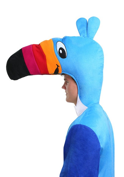 Adult Bright Blue Toucan Costume - US 7779
