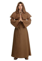 Adult Brown Monk Robe Costume - US 0154