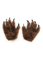 Adult Brown Costume Wolf Paws - US 0389